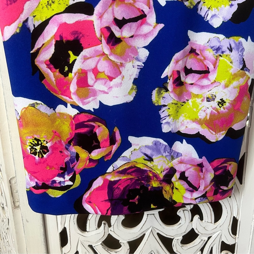 Studio by Tahari Levine Floral Print Dress Size 4 - Picture 5 of 10